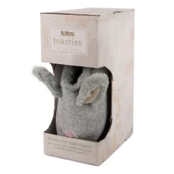 Totes Women's Novelty Bunny Slippers - Grey -Fashion Lady womens novelty bunny slippers 5