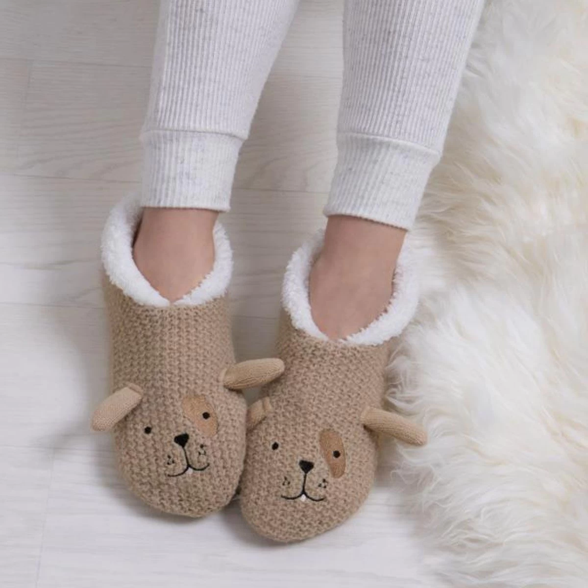 Totes Women's Novelty Footsie - Dog 1 Totes Women's Novelty Footsie - Dog