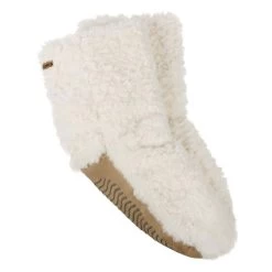 Totes Women’s Faux Fur Slipper Socks - Cream 7 Totes Women’s Faux Fur Slipper Socks - Cream -Fashion Lady womens slipper socks cream 2