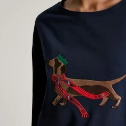 Joules Women’s Goodnight Christmas Pyjama Set – Xmas Dog 9 Joules Women’s Goodnight Christmas Pyjama Set – Xmas Dog -Fashion Lady xmas dog3