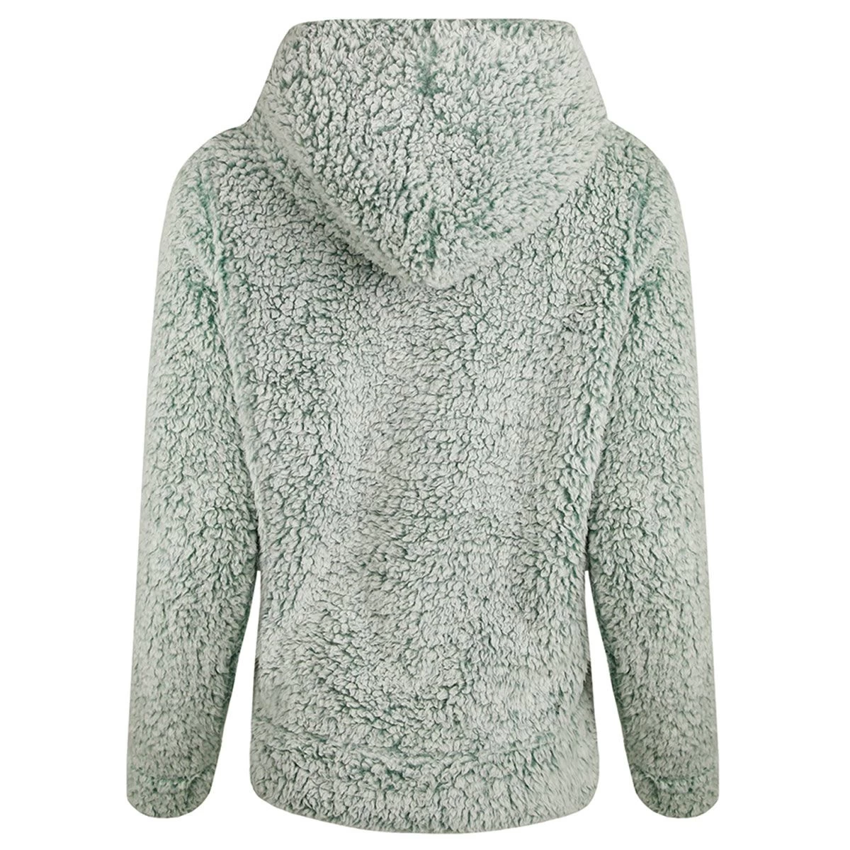Weird Fish Women's Yara Cosy Fleeced Hoody - Ivy 2 Weird Fish Women's Yara Cosy Fleeced Hoody - Ivy - Image 2