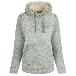Weird Fish Women's Yara Cosy Fleeced Hoody - Ivy 5 Weird Fish Women's Yara Cosy Fleeced Hoody - Ivy -Fashion Lady yara cosy fleece hoody ivy 2