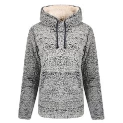 Weird Fish Women's Yara Cosy Fleeced Hoody - Navy -Fashion Lady yara cosy fleece hoody navy 2